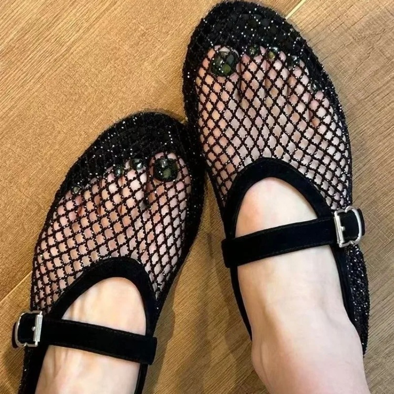 Hollow Rhinestone Baotou Sanda - Women'S Fashion Shoes 리뷰 및 가격