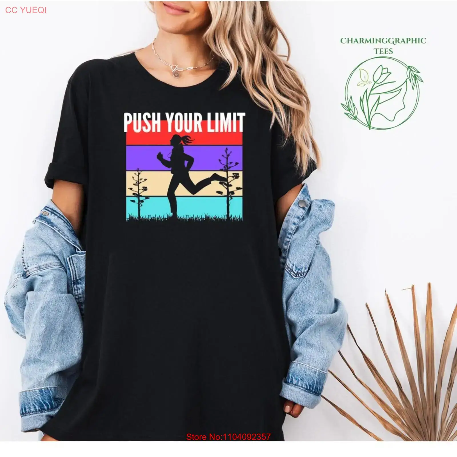Retro Push the limits T shirt  - Women Fashion Fun 리뷰 및 가격