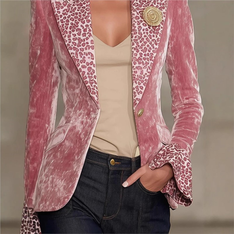 Luxury Solid Color Velvet Blaz - Velvet Blazer Women 리뷰 및 가격