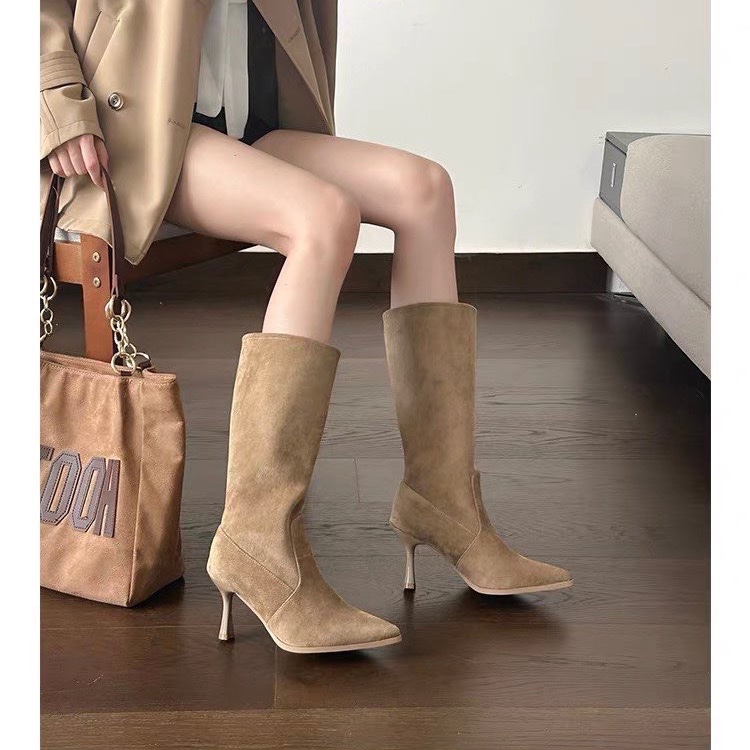 Cow Suede Mid-calf Modern Boot - Sale Fashion Women 리뷰 및 가격