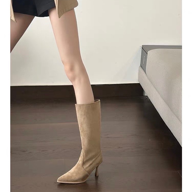 Cow Suede Mid-calf Modern Boot - Sale Fashion Women 리뷰 및 가격