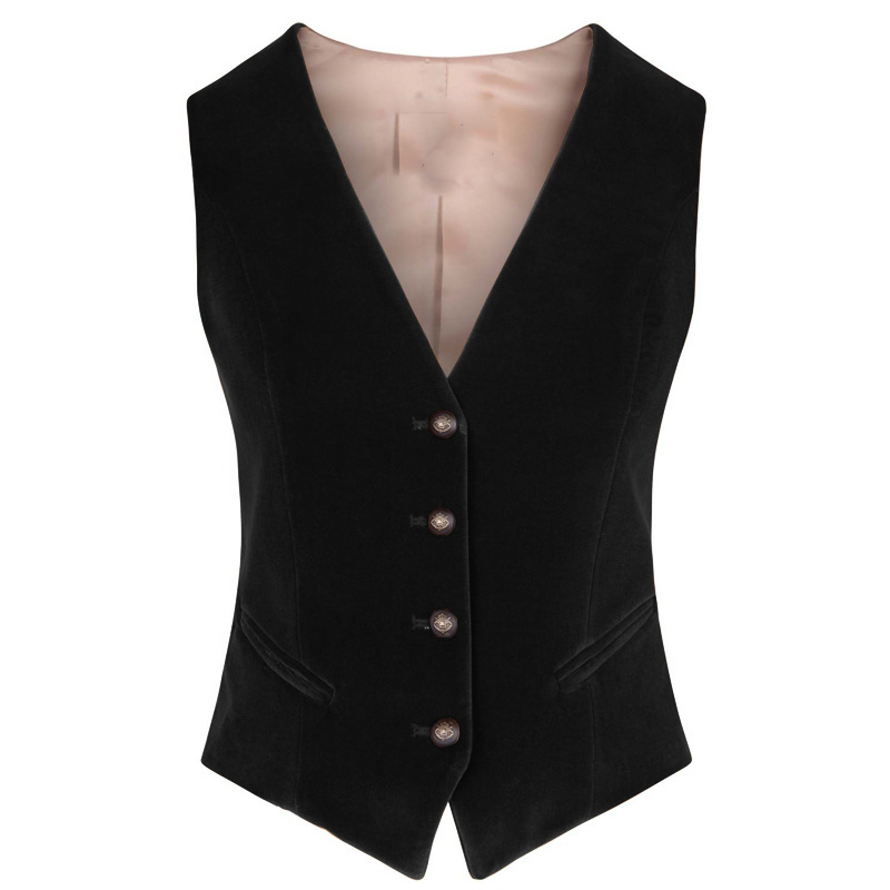 Women's Velvet Vest V-neck 4 B - Velvet Blazer Women 리뷰 및 가격