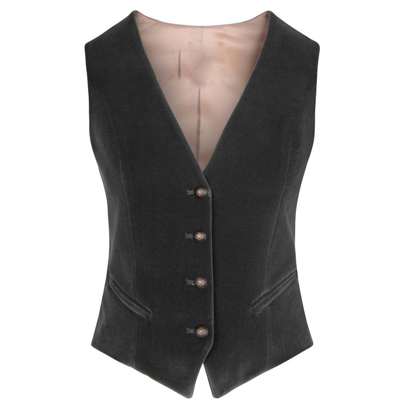 Women's Velvet Vest V-neck 4 B - Velvet Blazer Women 리뷰 및 가격