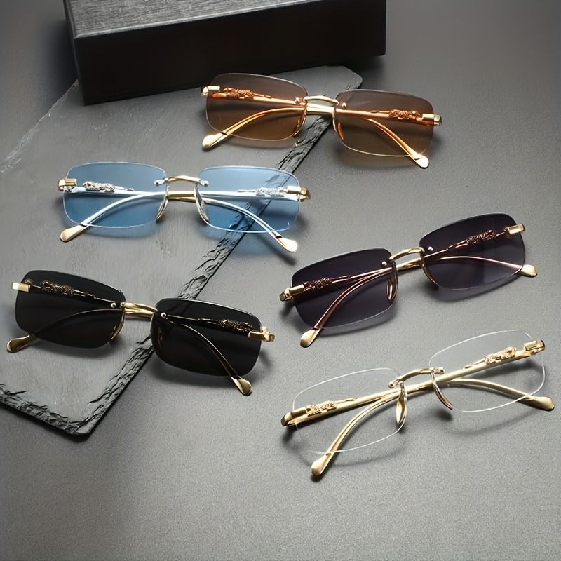 Fashion Rimless Metal Sunglass - Women Fashion Glasses 리뷰 및 가격