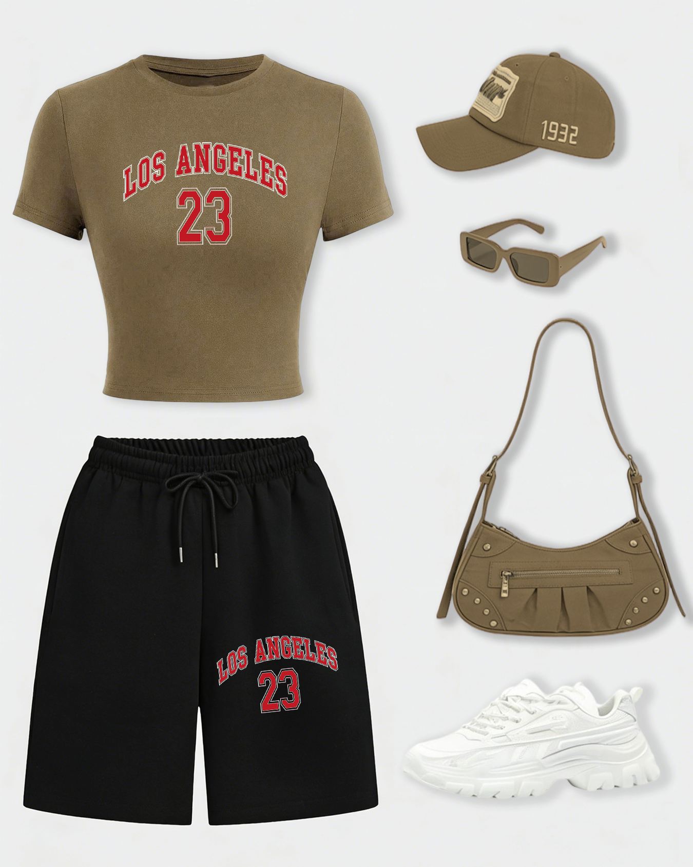 Los Angeles 24 Creative Letter - Crop Top Women 리뷰 및 가격