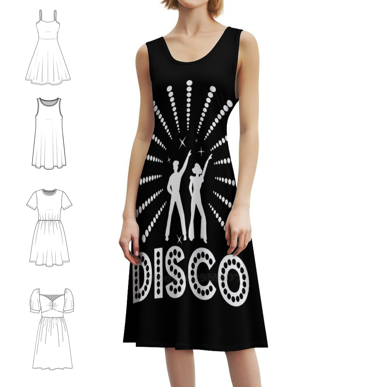 White And Black 70S Disco Part - Women'S Fashion Of The 70S 리뷰 및 가격