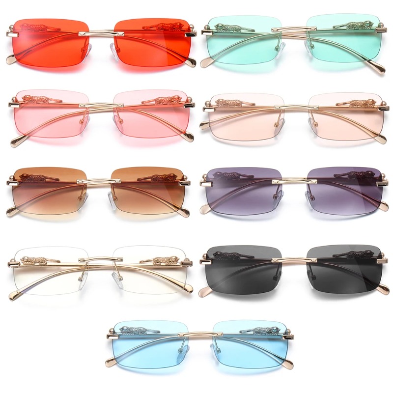 Rimless Square Sunglasses Wome - Women Fashion Glasses 리뷰 및 가격