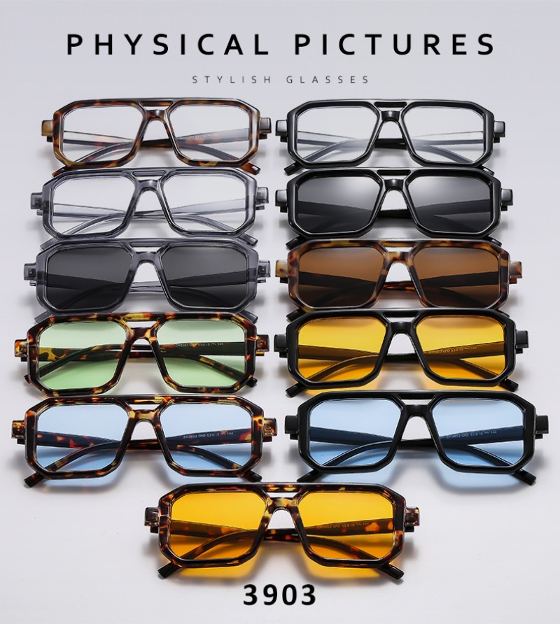 New Retro Square Double Beam S - Women Fashion Glasses 리뷰 및 가격