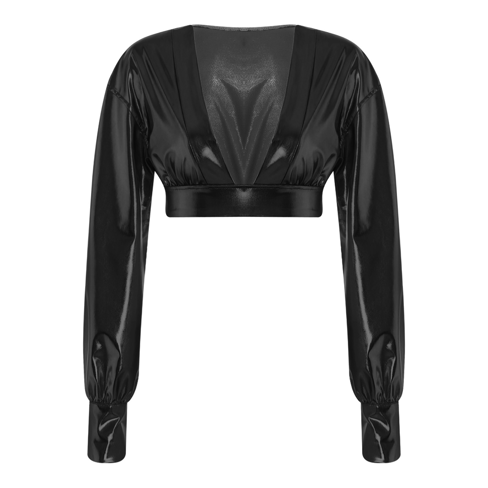 Womens Y2K Metallic Shiny Hip  - Crop Top Women 리뷰 및 가격