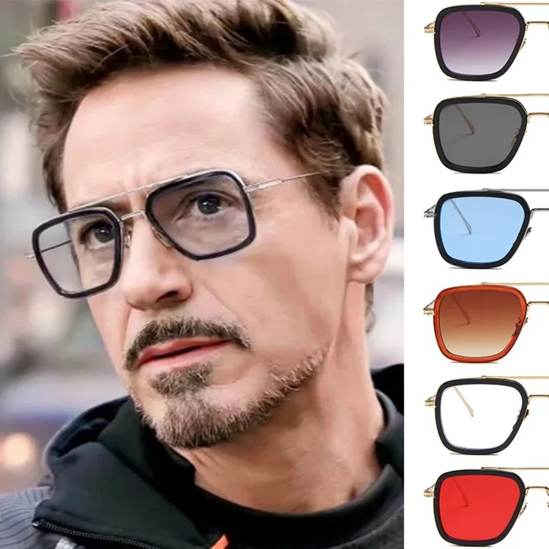 Steam Punk Tony Stark Sunglass - Women Fashion Glasses 리뷰 및 가격